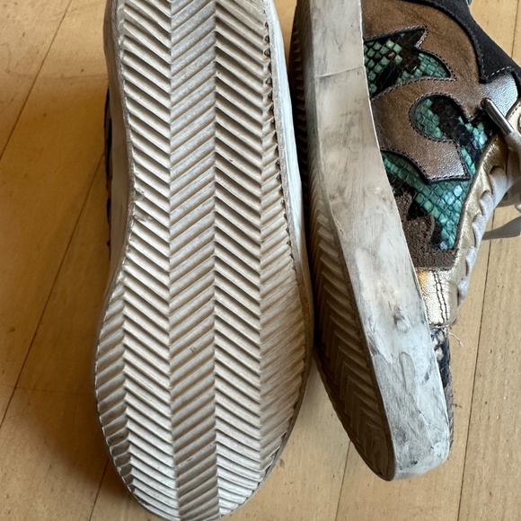 ZADIG & VOLTAIRE PARIS multi media reptile design sneaker, 37/6 - Picture 5 of 10